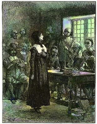 Edwin Austin Abbey Anne Hutchinson on Trial oil painting picture